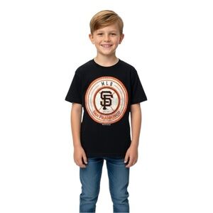 Stitches Unisex Kid’s Size M MLB San Francisco Giants Black Graphic T-Shirt